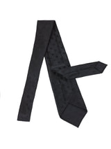 Handmade Silk Tie (TONAL BLACK POLKA DOT)
