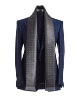 Silk Polka Dot Scarf (GREY SINGLE-SIDED)