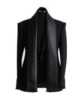 Silk Polka Dot Scarf (BLACK DOUBLE-SIDED)