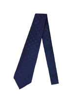 Handmade Silk Tie (TONAL NAVY POLKA DOT)