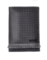 Silk Polka Dot Scarf (GREY SINGLE-SIDED)