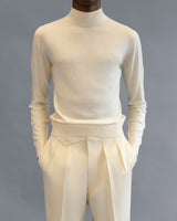 High Mock-Neck Knit (ECRU)