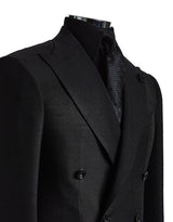 Handmade Silk Tie (TONAL BLACK POLKA DOT)