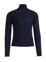 High Mock-Neck Knit (NAVY)